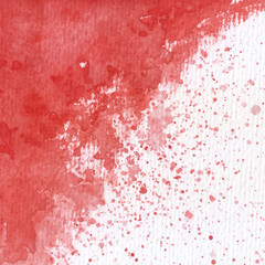 Abstract Red watercolor for background