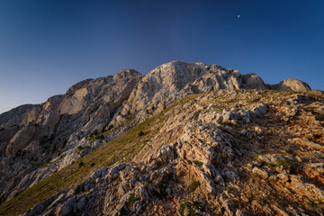 Summer sunrise from the Verdet mountain pass in Pedraforca (Barcelona province, Catalonia, Spain)