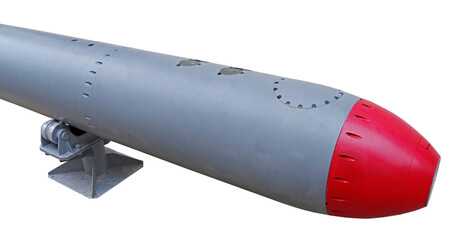 Torpedo isolated on white