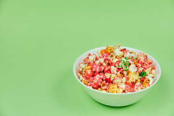 bowl of candy popcorn