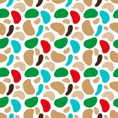 Fototapeta premium seamless pattern of minimalist camouflage ornament drawn with multicolored colors