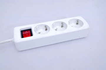 simple white power plug