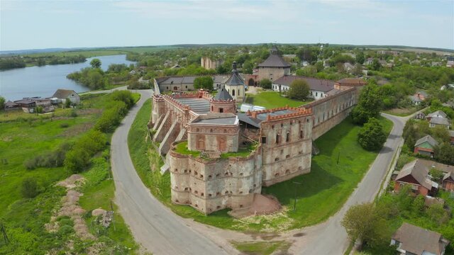 Aerial view of Medzhybizh Fortress, 
Khmelnytskyi Oblast,  Ukraine