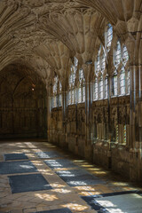 Gloucester cathedral gothic hallway 