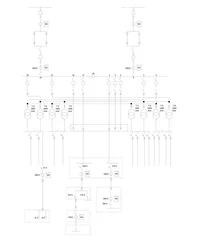 Foto op Plexiglas Electric wiring diagram for power transformers © M Circle
