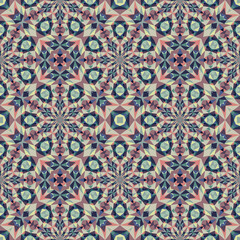 Geometric seamless pattern, ornament, abstract colorful background.