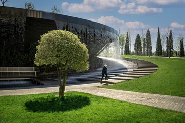 Summer green park Krasnodar