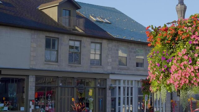 Colourful Village Downtown Elora, Ontario, Canada