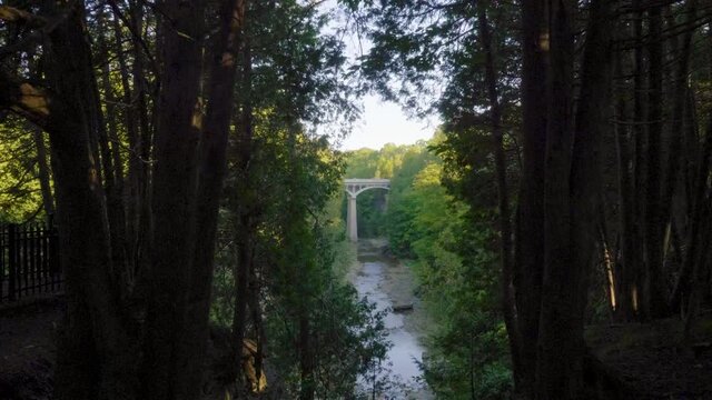 Beautiful bridge in Elora Goge, Ontario Canada