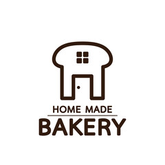 Bakery logo design. bread symbol. Bakery homemade logo. 