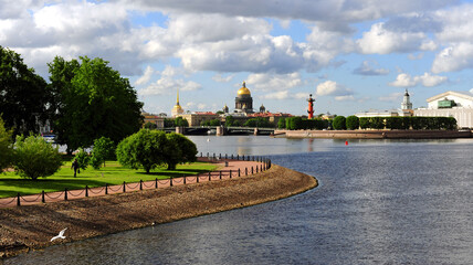 Panorama of Saint-Petersburg city, Russia