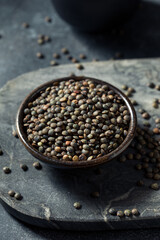 Raw Black Organic Lentils