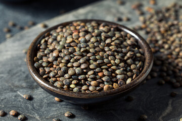 Raw Black Organic Lentils