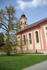 Fototapeta na wymiar Schlosskirche St. Marien, Insel Mainau