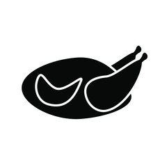 Chicken icon vector illustration isolated on white