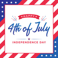 Party In The USA, 4th of July Banner, Fourth of July, Holiday Banner, Independence Day Background, July 4th Background, 4th of July Background, Parade Background, Patriotic Banner Vector