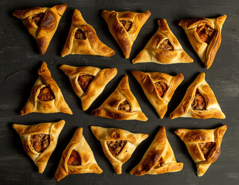 Homemade Fatayers. Empanadas Arabes