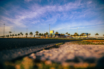 Obraz premium Cycling Training at the Ayrton Senna International Autodrome, in Goiânia, Brazil.