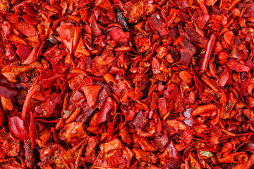 Background made of middle eastern traditional spice . Top view.A mixture of different spices close up. Textures of colorful spices and condiments.