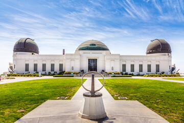 The Griffith Observatory in Los Angeles on Mount Hollywood