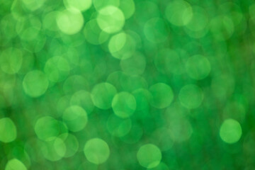 Green abstract defocus background bokeh light circles