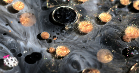 Beautiful acrylic color abstract background. Colored marble mixed ink abstraction.