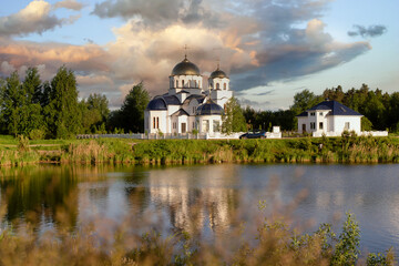 Obraz premium Temple of the Georgian Icon of the Mother of God in Gomel.