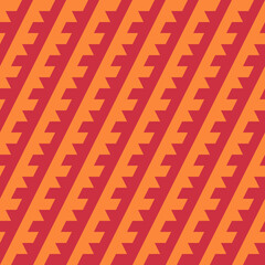 Seamless pattern. Diagonal lines. Ethnic ornament. Geometric background. Tribal wallpaper. Ethnical image. Tribe motif. Ancient mosaic. Digital paper. Folk web design. Textile print backdrop. Vector.