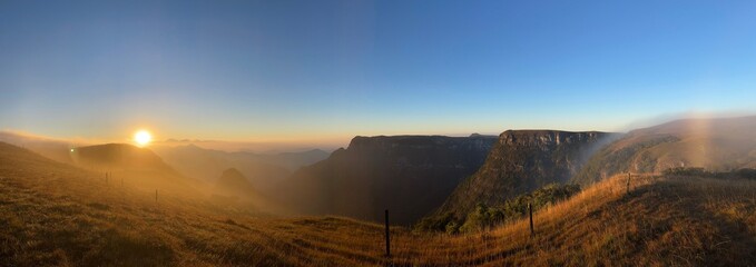 sunrise over the river