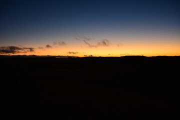 sunrise in the mountains