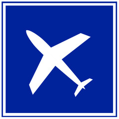 traffic sign stating that it is an airport.
Vector design Eps 10.