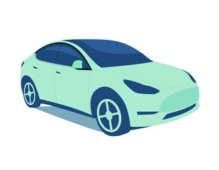 Obraz na płótnie Canvas Car vector template on white background. Business sedan isolated. Vector illustration.