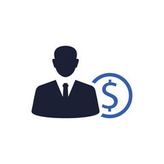 Buyer, investor, seller icon