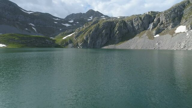 Kapetanovo lake in Montenegro, sring time