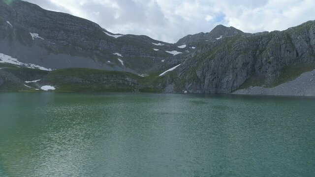 Kapetanovo lake in Montenegro, sring time