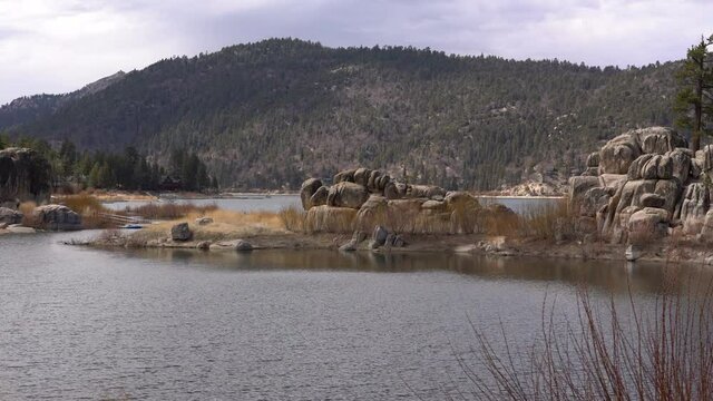 Big Bear Lake Boulder Bay S Shore San Bernardino Mountains California USA