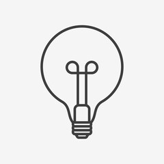 Creative Idea Line Icon. Lightbulb education, innovation logo. Vector Illustration. EPS10