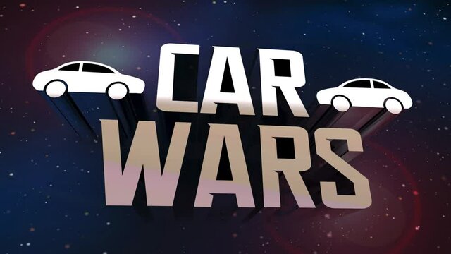 Car Wars Automotive Industry Sales Competition Selling Vehicles 3d Animation