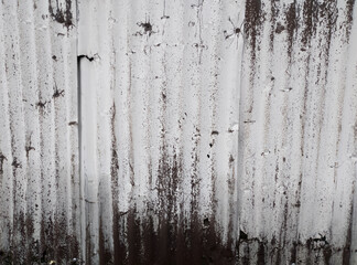 Horizontal Distress Overlay Texture. Corrugated metal surface background