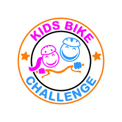 Illustration Vector graphic of Kids Bike Challenge design
