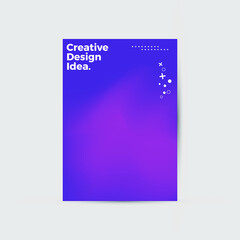 Modern abstract geometric design layout. Company identity brochure template. EPS10. Business presentation vector. A4 vertical orientation front page mock up.