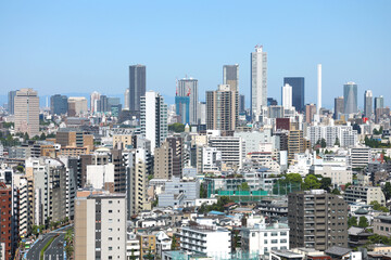 Fototapeta na wymiar 東京　池袋の高層ビル群