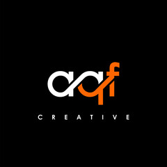 AQF Letter Initial Logo Design Template Vector Illustration