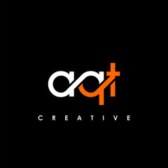 AQT Letter Initial Logo Design Template Vector Illustration