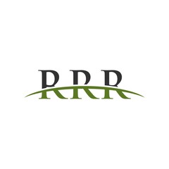 RRR initial swoosh horizon, letter logo designs corporate inspiration