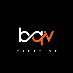 BQV Letter Initial Logo Design Template Vector Illustration