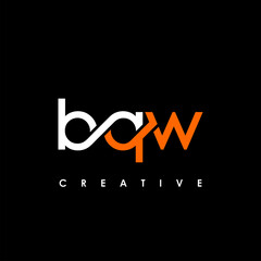 BQW Letter Initial Logo Design Template Vector Illustration