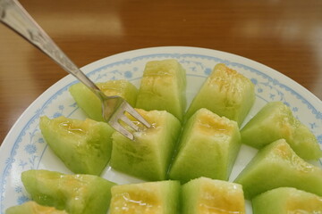 タカミメロンとフォーク1