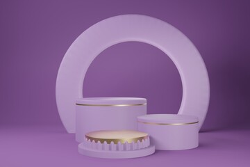 Premium minimal podium studio background for product display. Abstract Background Scene 3d Render for product advertise.