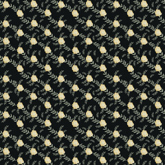 seamless small vector flower design pattern  on     background